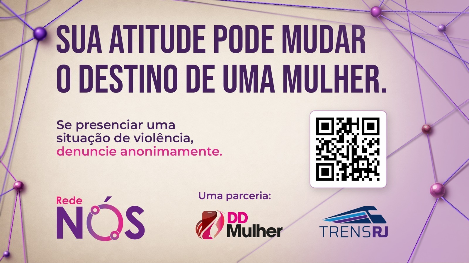 Rede NÓS amplia canais de proteção e denúncia para mulheres no transporte ferroviário do Rio