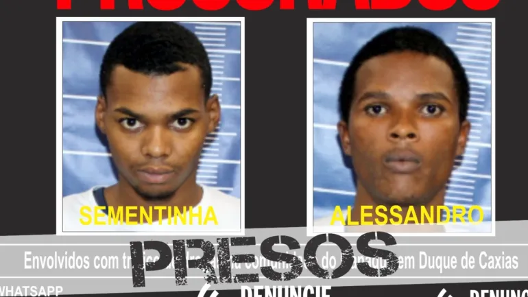Chefe do tráfico e comparsa são presos em Duque de Caxias