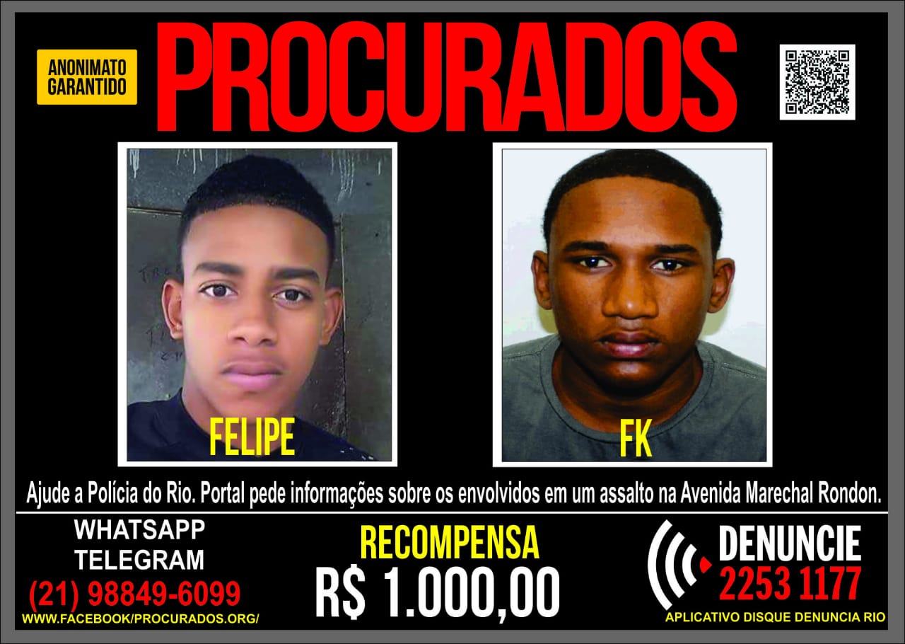 Disque Denúncia pede informações sobre os envolvidos em um assalto na Avenida Marechal Rondon