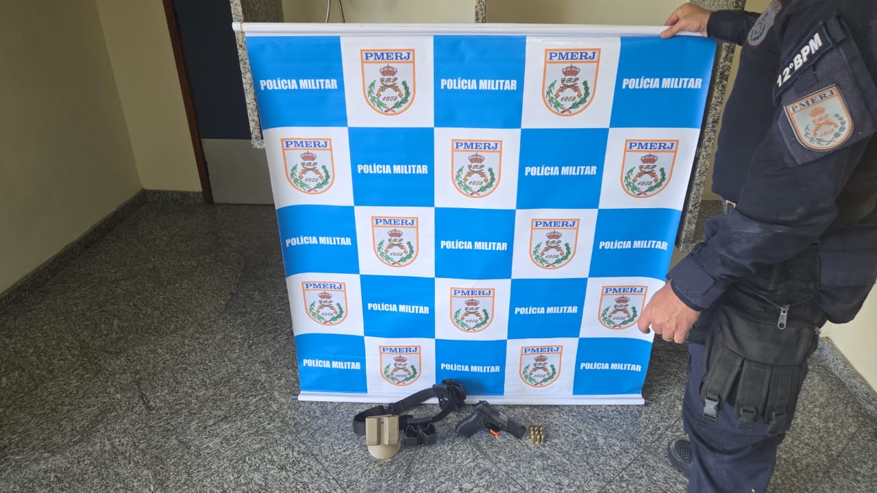 Polícia Militar prende homem armado em Niterói após denúncia anônima