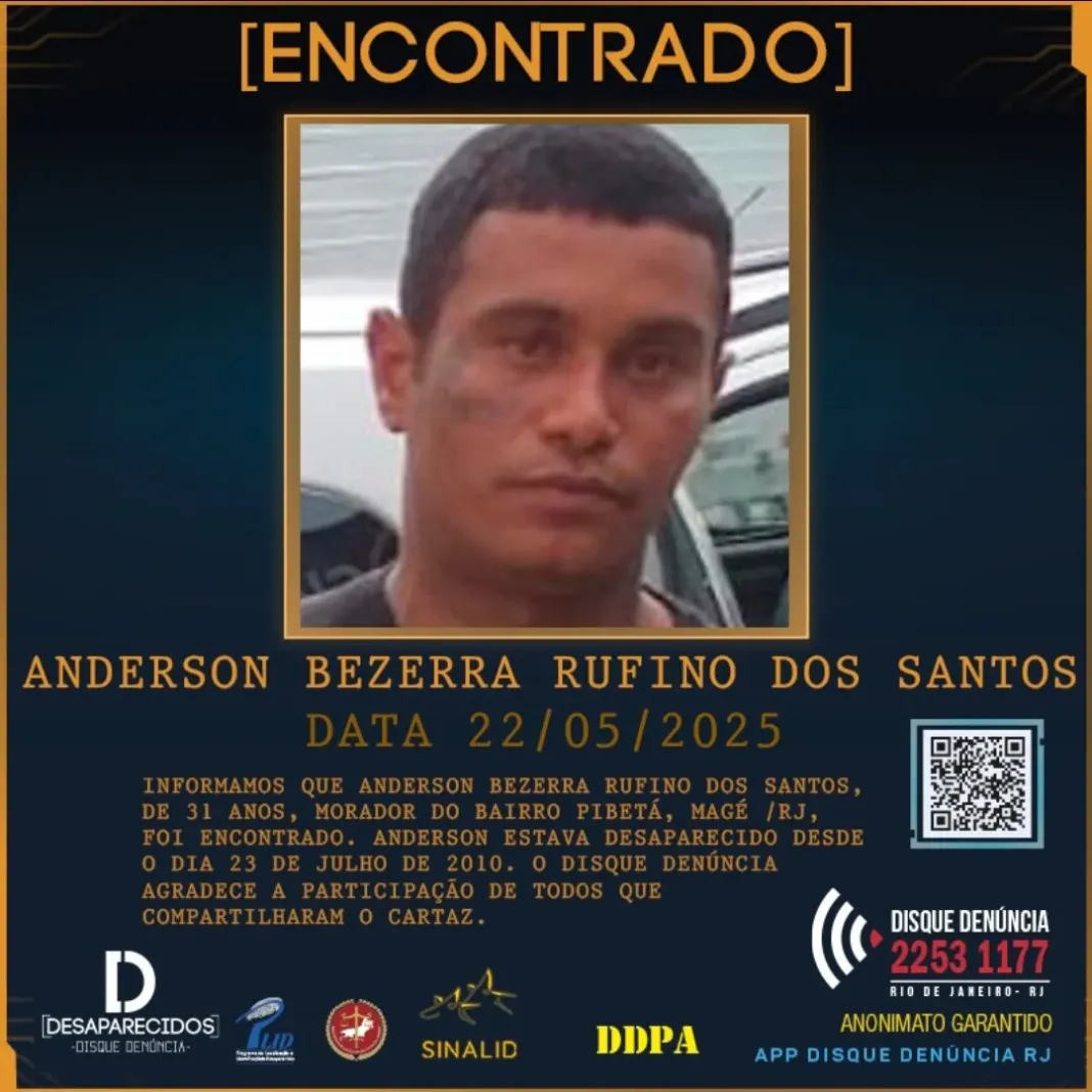 Homem que estava desaparecido há quase 15 anos é encontrado em SP