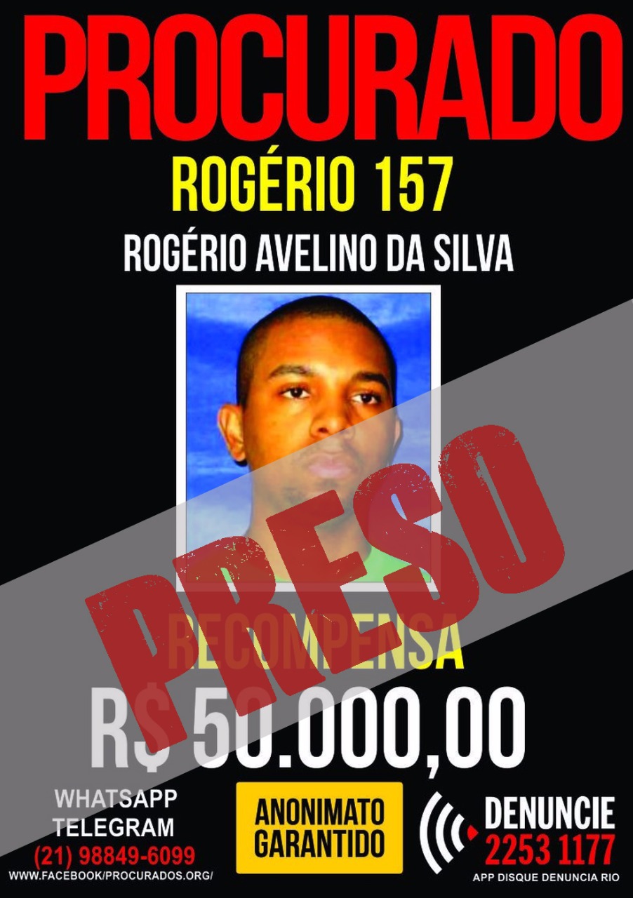 Polícia prende o traficante Rogério 157
